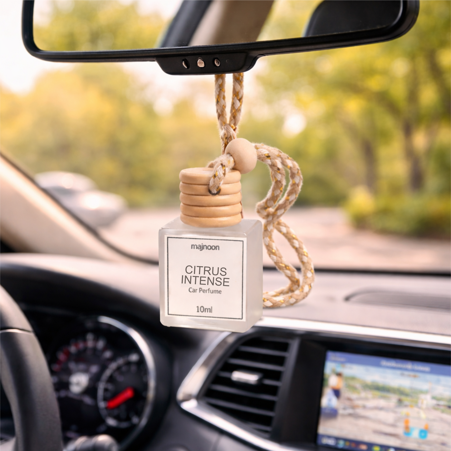Majnoon Citrus Intense Car Perfume | Fresh Zesty Citrus Fragrance | Long-Lasting Energy Boost | 8ml