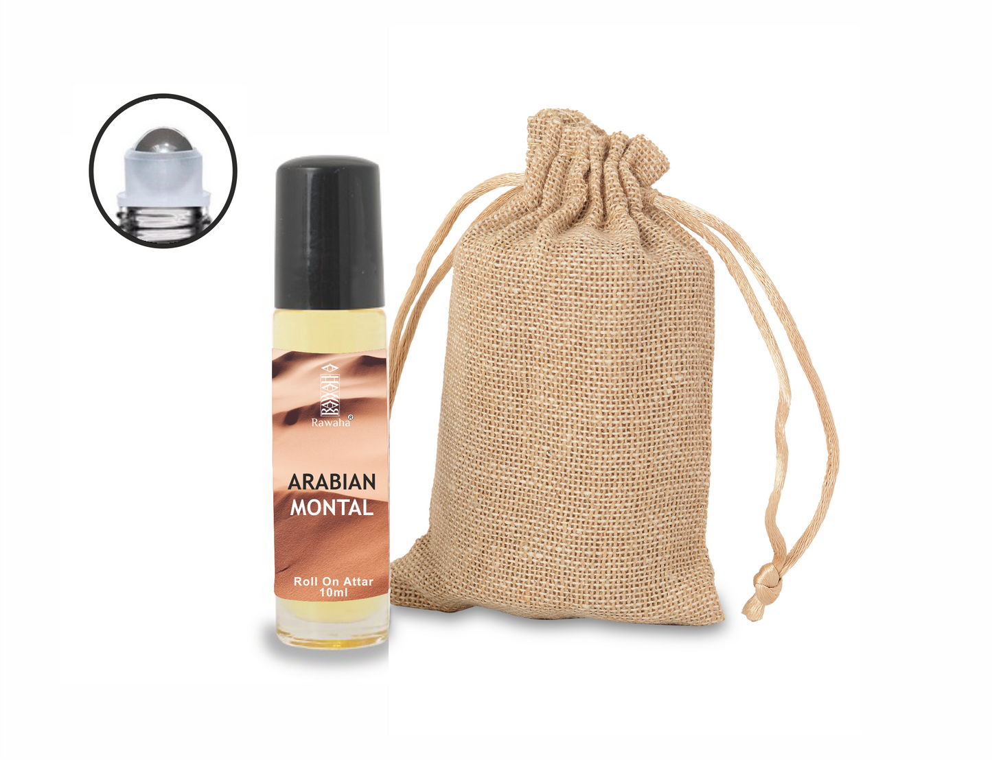 ARABIAN MONTAL Roll On Attar 10 ml By Rawaha Alcohol Free Long Lasting Concentrated Perfume Oil