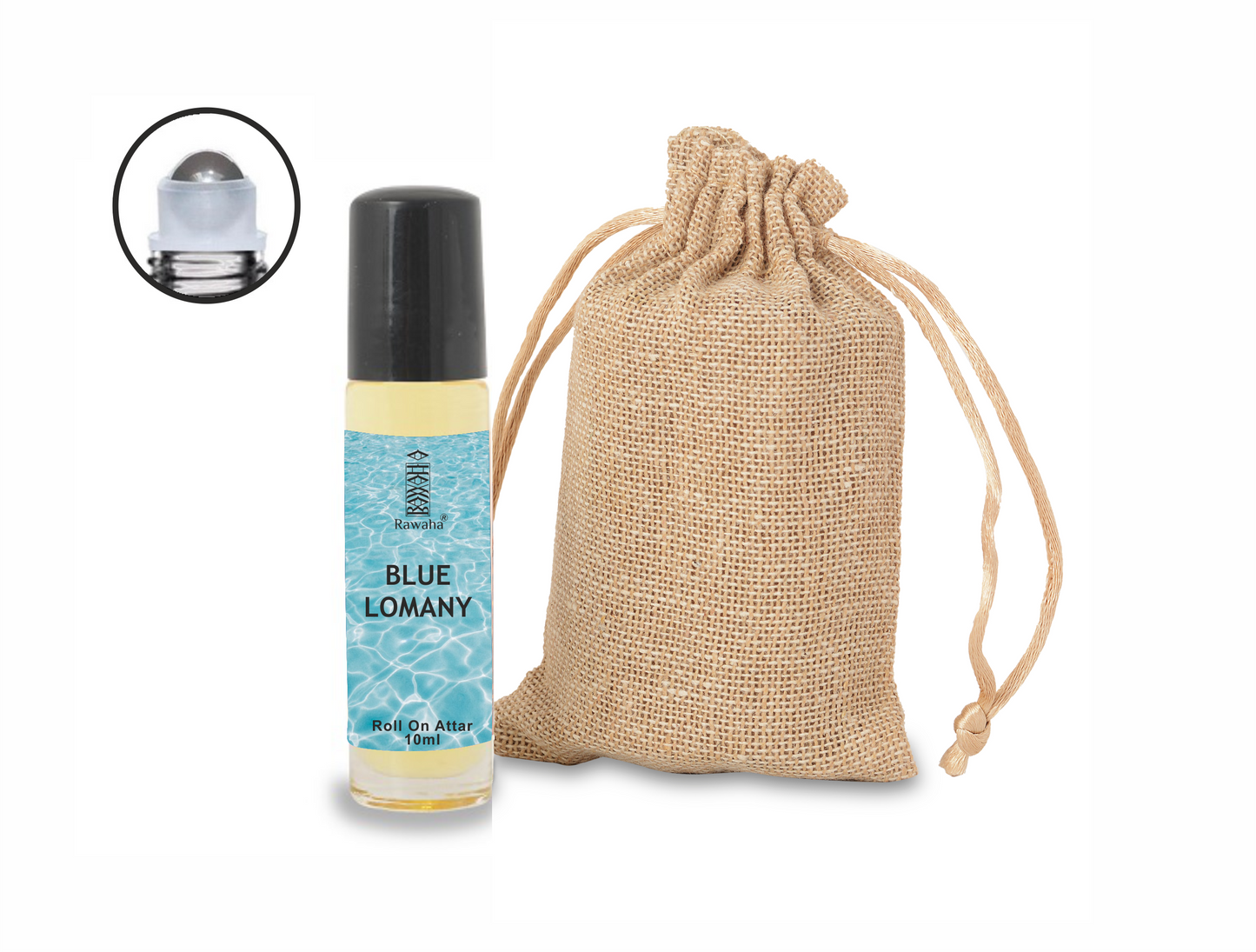 BLUE LOMANY Roll On Attar 10 ml By Rawaha Alcohol Free Long Lasting Concentrated Perfume Oil