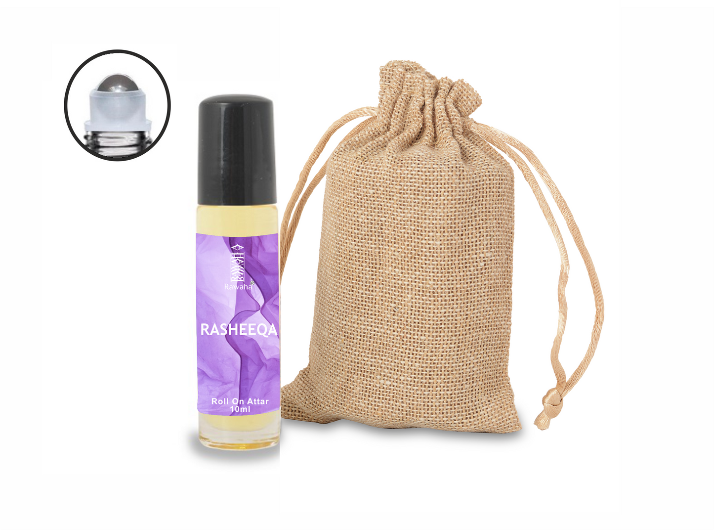 Rasheeqa Roll On Attar 10 ml By Rawaha Alcohol Free Long Lasting Concentrated Perfume Oil