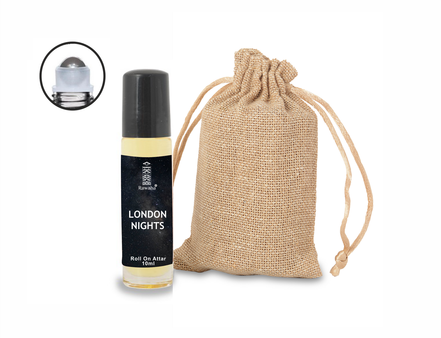 LONDON NIGHTS Roll On Attar 10 ml By Rawaha Alcohol Free Long Lasting Concentrated Perfume Oil