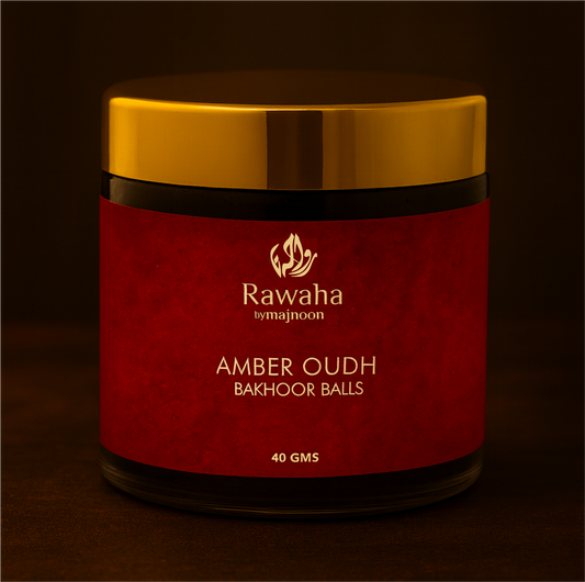 Amber Oudh Bakhoor Balls – Warm & Luxurious Aroma | Rawaha by Majnoon (40GMS)