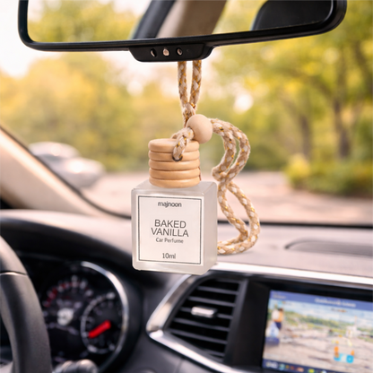 Majnoon Baked Vanilla Car Perfume | Warm Sweet Vanilla Fragrance | Long-Lasting | 8ml