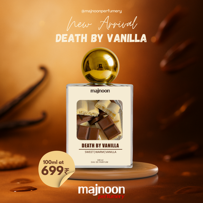 Death by Vanilla – Sweet Warm Vanilla Perfume (100ml) by Majnoon Perfumery