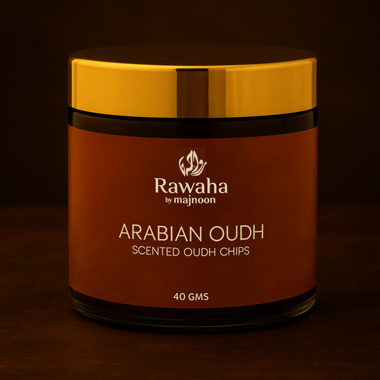 Arabian Oudh Scented Chips – Long-Lasting Luxury Aroma | Rawaha by Majnoon (40GMS)