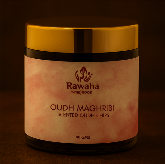 Oudh Maghribi Scented Chips – Oriental Desert Aroma | Rawaha by Majnoon (40GMS)