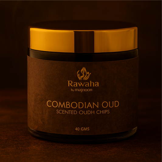 Cambodian Oud Scented Chips – Rich & Exotic Aroma | Rawaha by Majnoon (40GMS)