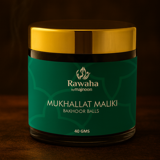Mukhallat Maliki Bakhoor Balls – Royal Oriental Blend | Rawaha by Majnoon (40GMS)